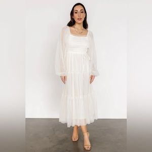 Baltic Born Katrina Tulle Maxi Dress in White